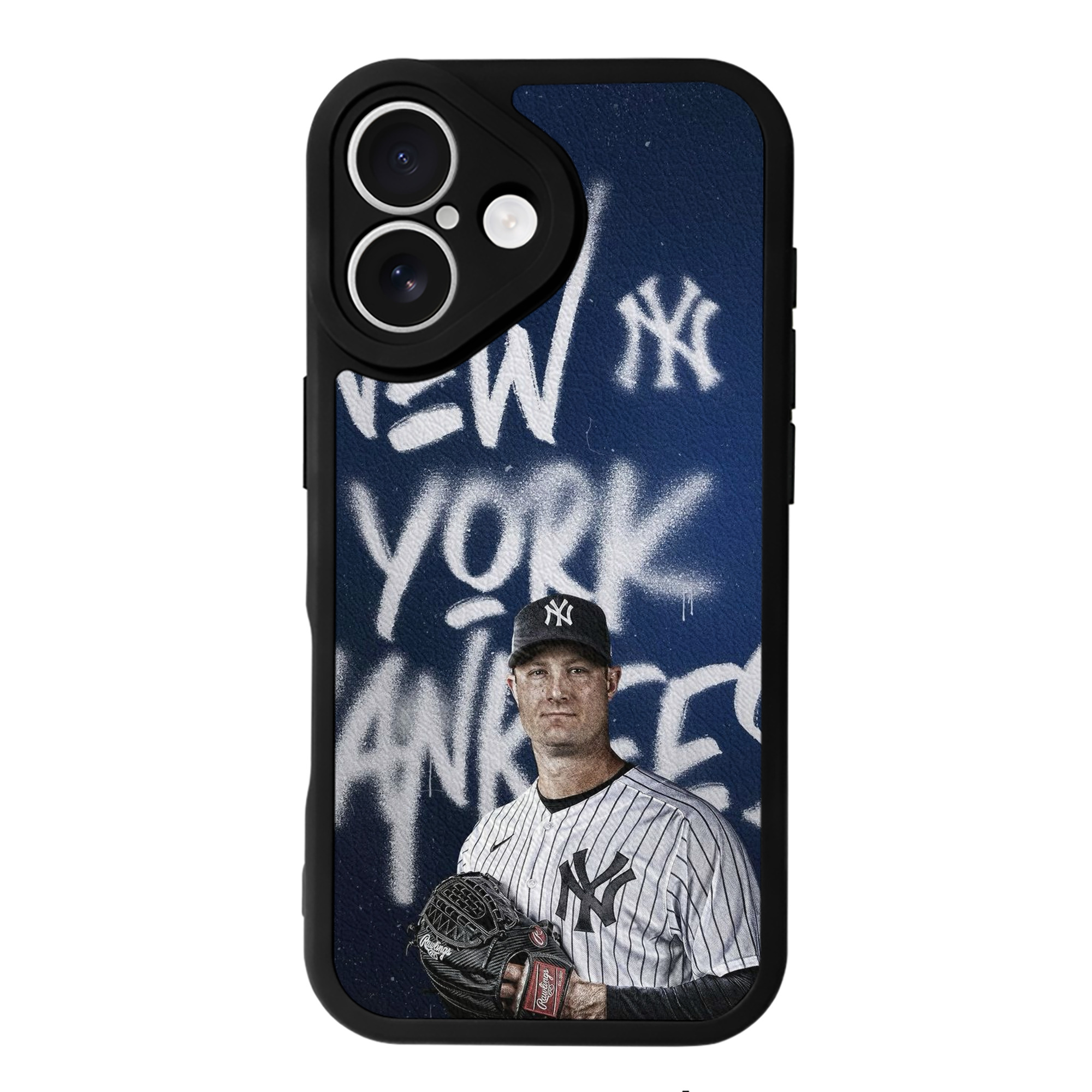 Gerrit Cole 18 IPhone 16 Silicone Leather Case – UV Print, Lambskin Texture – Perfect Fit, Wireless Charging Compatible, Scratch Resistant, Precise Cutouts – Stylish Protection For IPhone 16
